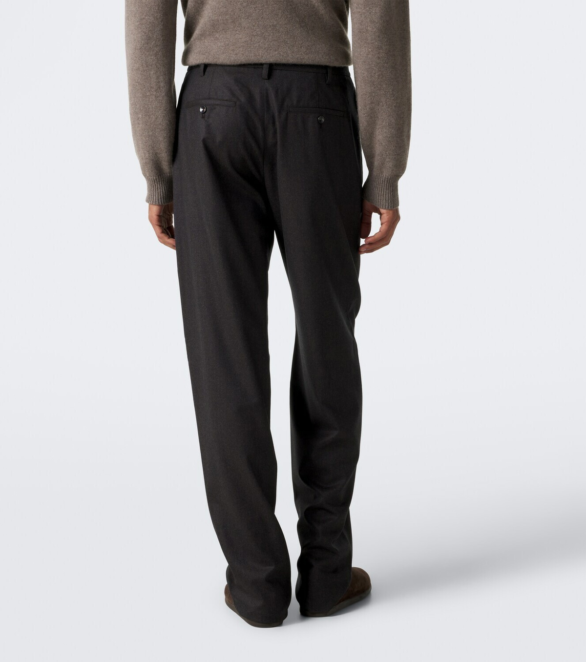 Agnona Wool pleated straight pants
