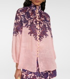 Zimmermann - Printed ramie blouse