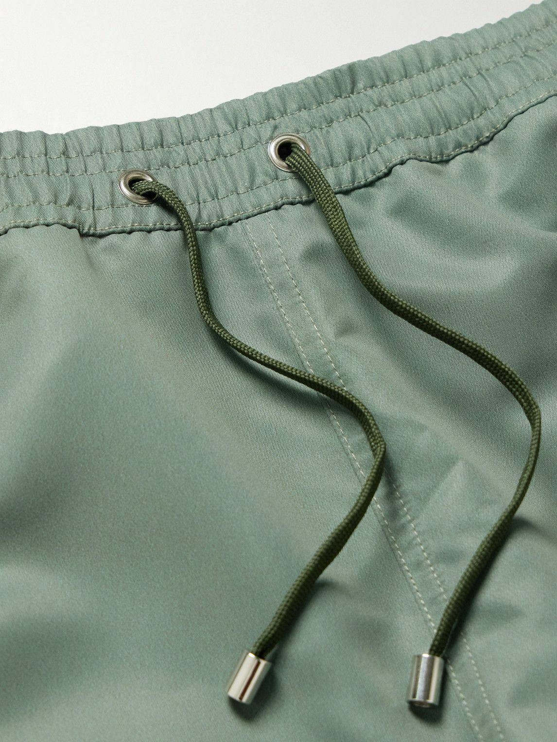 Sunspel - Straight-Leg Mid-Length SEAQUAL®-Blend Swim Shorts - Green