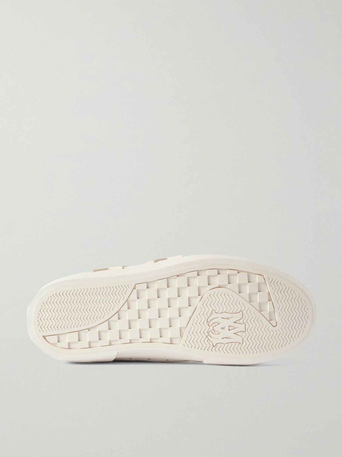 AMIRI - Sunset Skate Low Appliquéd Leather Sneakers - White AMIRI - Sunset Skate Low Appliquéd Leather Sneakers - White