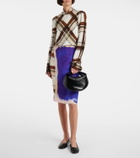 Dries Van Noten Croc-effect leather ballet flats