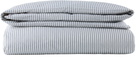 Tekla White & Blue Percale Duvet Cover, Queen
