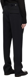 SAPIO Black Button Tab Trousers
