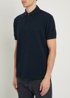 Tods Logo-embroidered Piqué Cotton Polo Shirt Blue