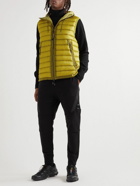 C.P. Company - Quilted Ripstop Hooded Down Gilet with Goggles - Yellow