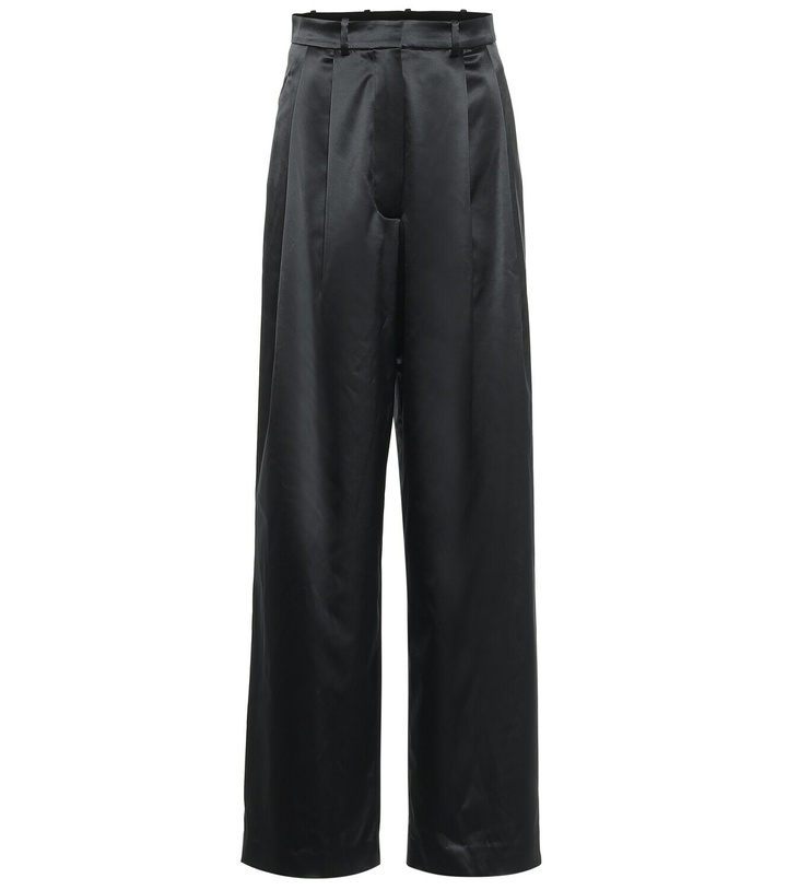 Photo: Dodo Bar Or High-rise wide-leg satin pants