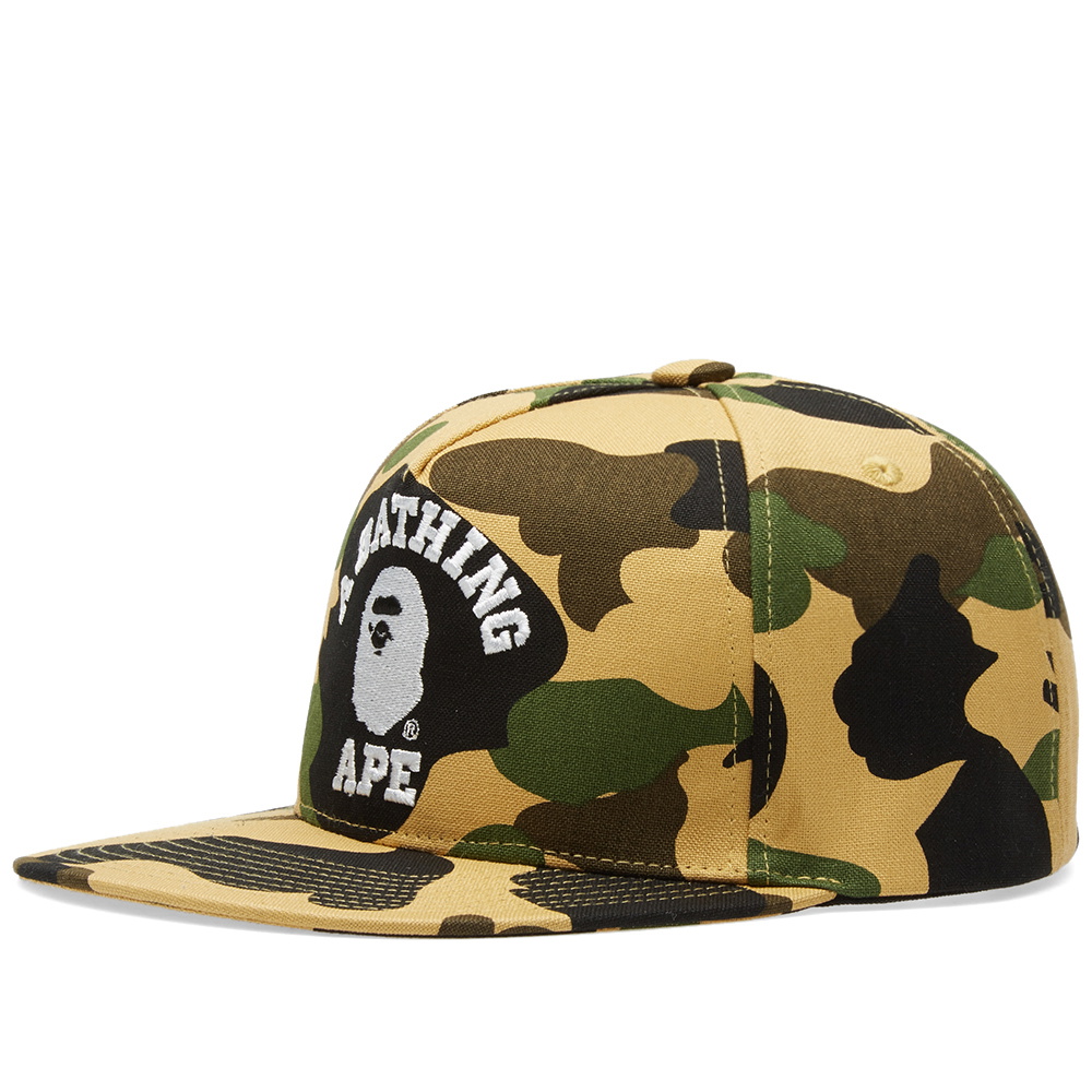 A Bathing Ape 1st Camo College Snapback Cap A Bathing Ape