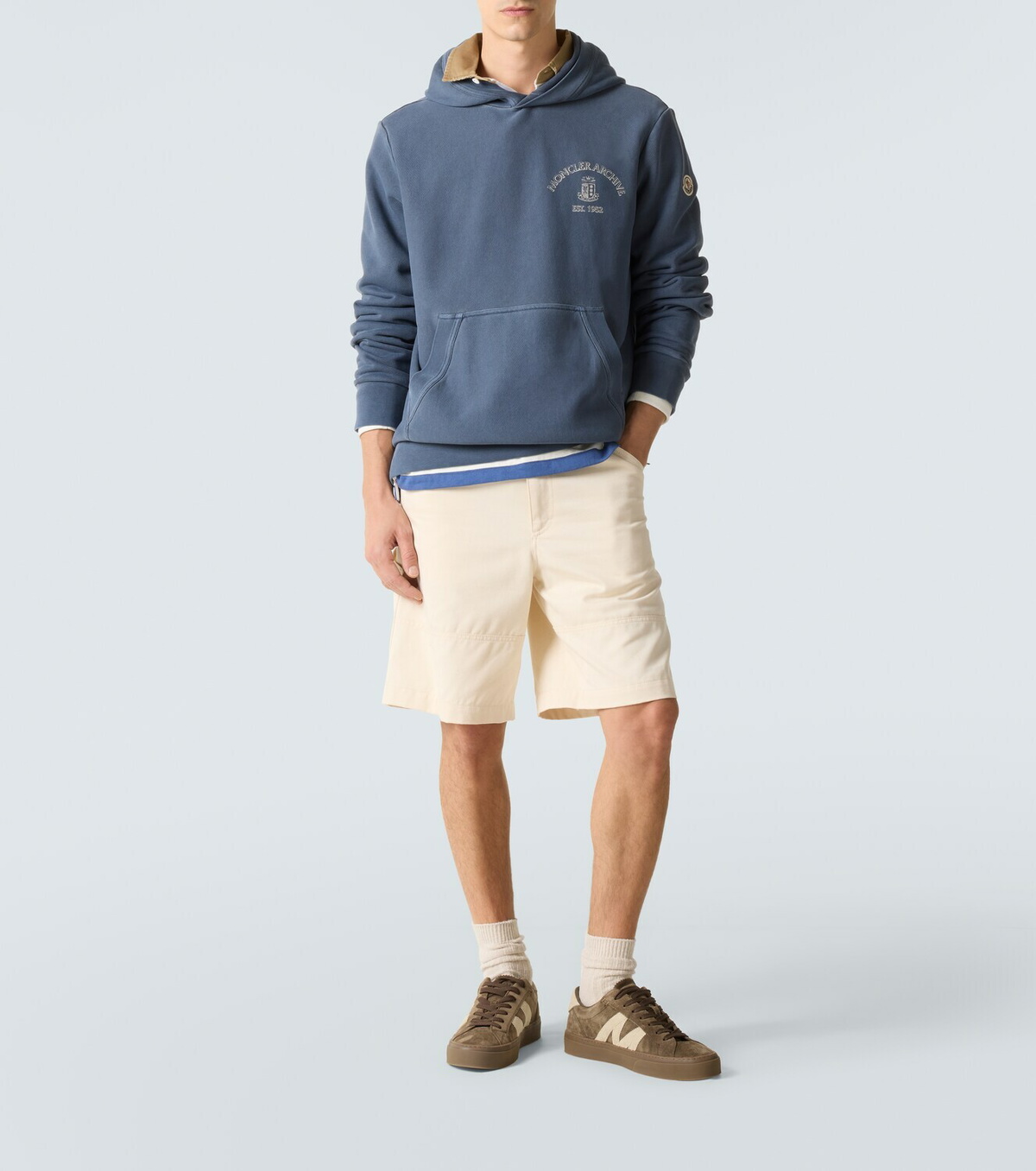 Moncler Logo cotton hoodie