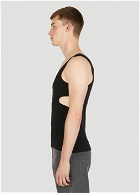 Cut Out Tank Top in Black