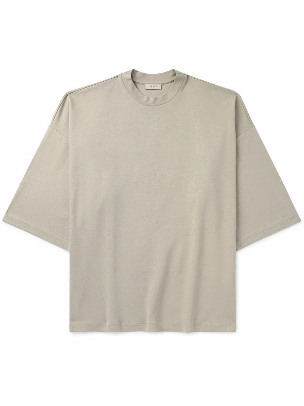 Photo: Fear of God - Thunderbird Milano Oversized Embroidered Jersey T-Shirt - Brown