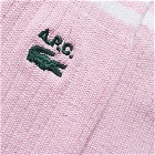 A.P.C. Men's x Lacoste Socks in Pink