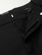 Balmain - Straight-Leg Cropped Wool-Twill Trousers - Black