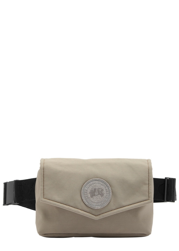 Photo: Canada Goose Mini Logo-appliquéd Nylon Belt bag - Grey - One Size