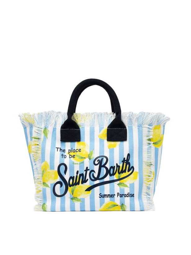 Photo: MC2 Saint Barth Striped Cotton Canvas Colette Handbag