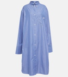 Loewe - Striped cotton poplin shirt dress