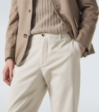 Agnona Cotton-blend straight chinos