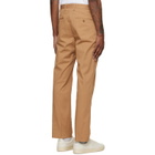 BOSS Tan Creased Trousers