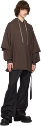 Rick Owens DRKSHDW Gray Temple Tommy Hustler Hoodie