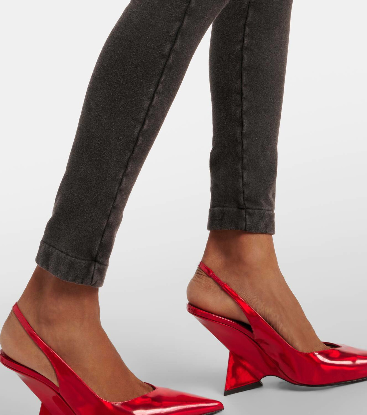 The Attico High-rise cotton jersey leggings