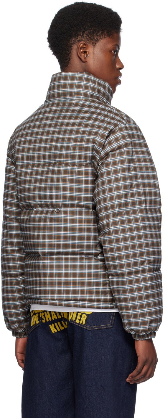 BAPE Brown Check Down Jacket
