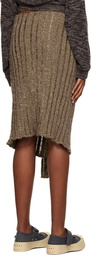 VITELLI Taupe Wrap Miniskirt