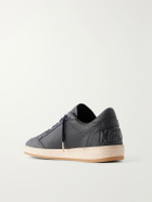 Golden Goose - Ball Star Distressed Leather Sneakers - Blue