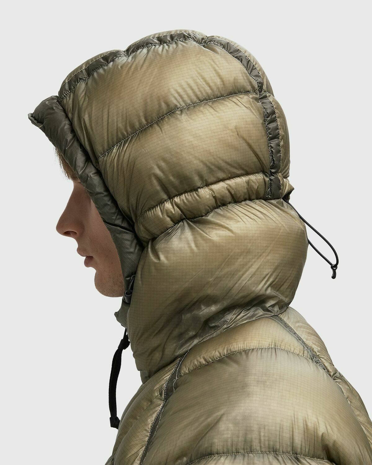 C.P. Company D.D. Shell Hooded Down Puffer Jacket Grey Mens Down & Puffer Jacket