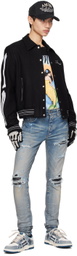 AMIRI Blue MX1 Bandana Jeans