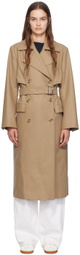 BOSS Beige Belted Coat