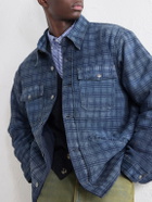 RRL - Holland Checked Denim Jacket - Blue