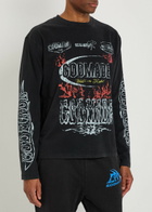 God Made Resilience Printed Cotton T-shirt Black