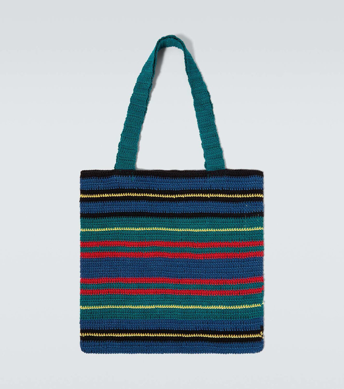 Bode Riverbank striped crochet tote bag