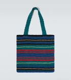 Bode Riverbank striped crochet tote bag