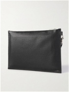 Tod's - Logo-Embellished Cross-Grain Leather Pouch