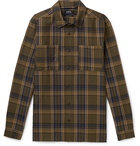 A.P.C. - Achille Checked Cotton and Linen-Blend Canvas Shirt - Brown