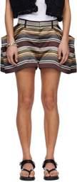 sacai Multicolor Horizontal Stripe Shorts
