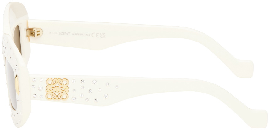 LOEWE Off-White Smooth Pavé Screen Sunglasses Loewe display picture 2