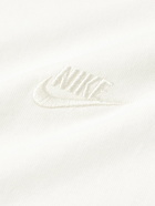 Nike - Premium Essentials Logo-Embroidered Cotton-Jersey T-Shirt - White