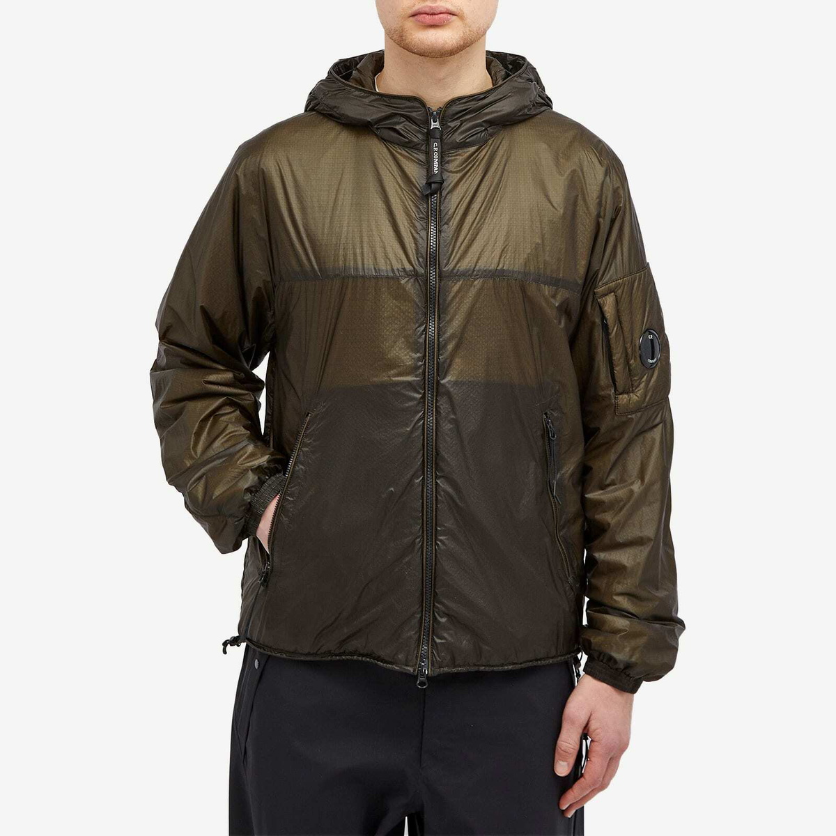 C.P. Company Men's Nada Shell Hooded Jacket in Ivy Green C.P. Company