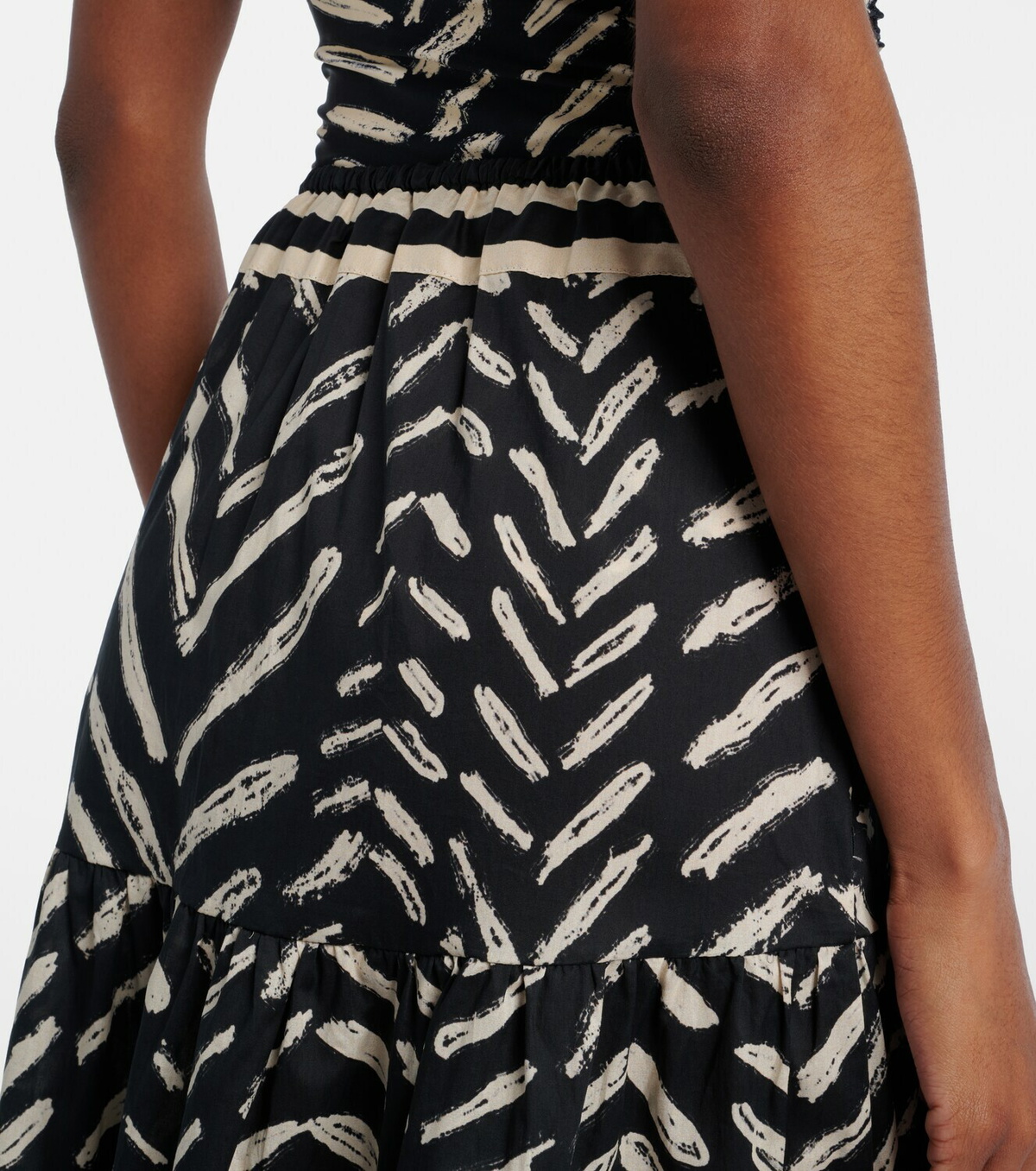 Johanna Ortiz Printed cotton maxi skirt