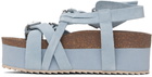 R13 Blue Platform Sandals