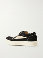 DRKSHDW by Rick Owens - Suede-Trimmed Denim Sneakers - Black