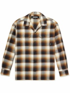 Neighborhood - Checked Cotton-Blend Flannel Shirt - Brown