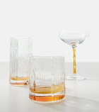 La DoubleJ Bamboo set of 2 crystal tumblers