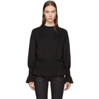 Stella McCartney Black Ruffle Crewneck Sweatshirt