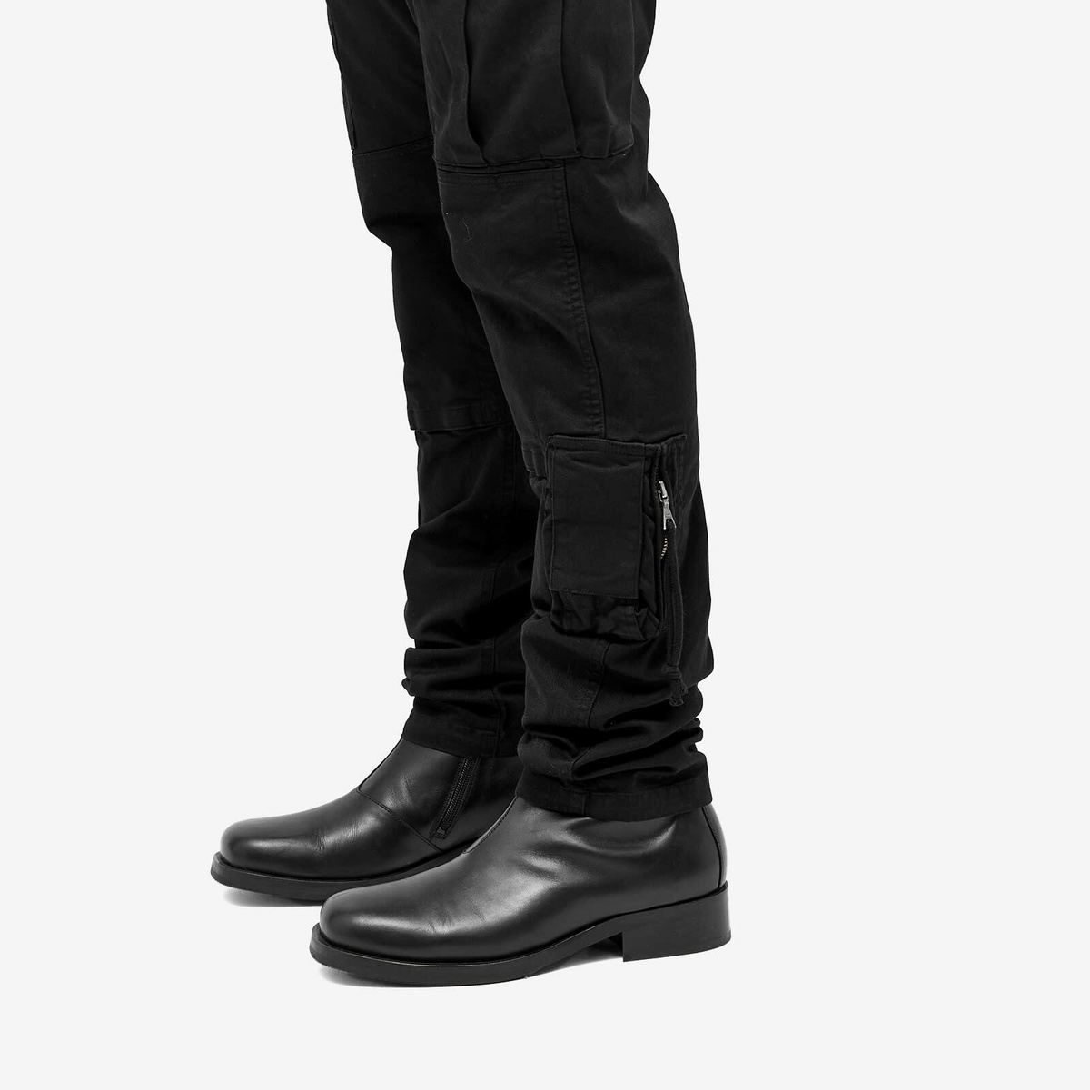 John Elliott Men's Slim Tactical Cargo Pants in Black John Elliott
