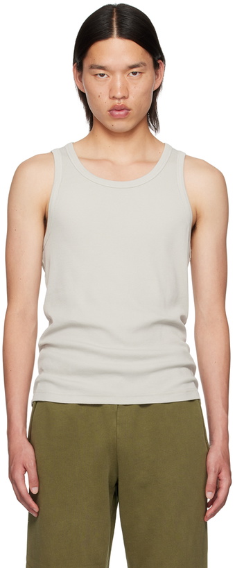 Photo: Entire Studios Taupe Rib Tank Top