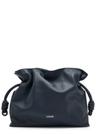 Loewe Flamenco Leather Clutch - Dark Navy - One Size