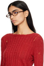 BONNIE CLYDE Brown Oval Baby Glasses