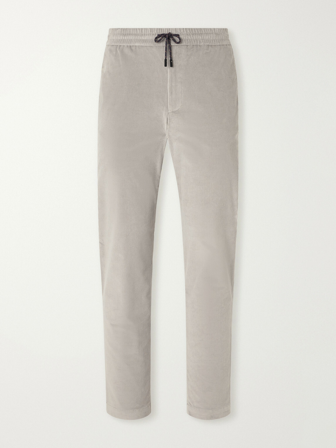 SEASE - Mindset Slim-Fit Cotton-Blend Corduroy Drawstring Trousers - Gray